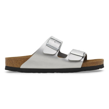 Birkenstock Arizona Sandal Silver Birko-flor Narrow Fit